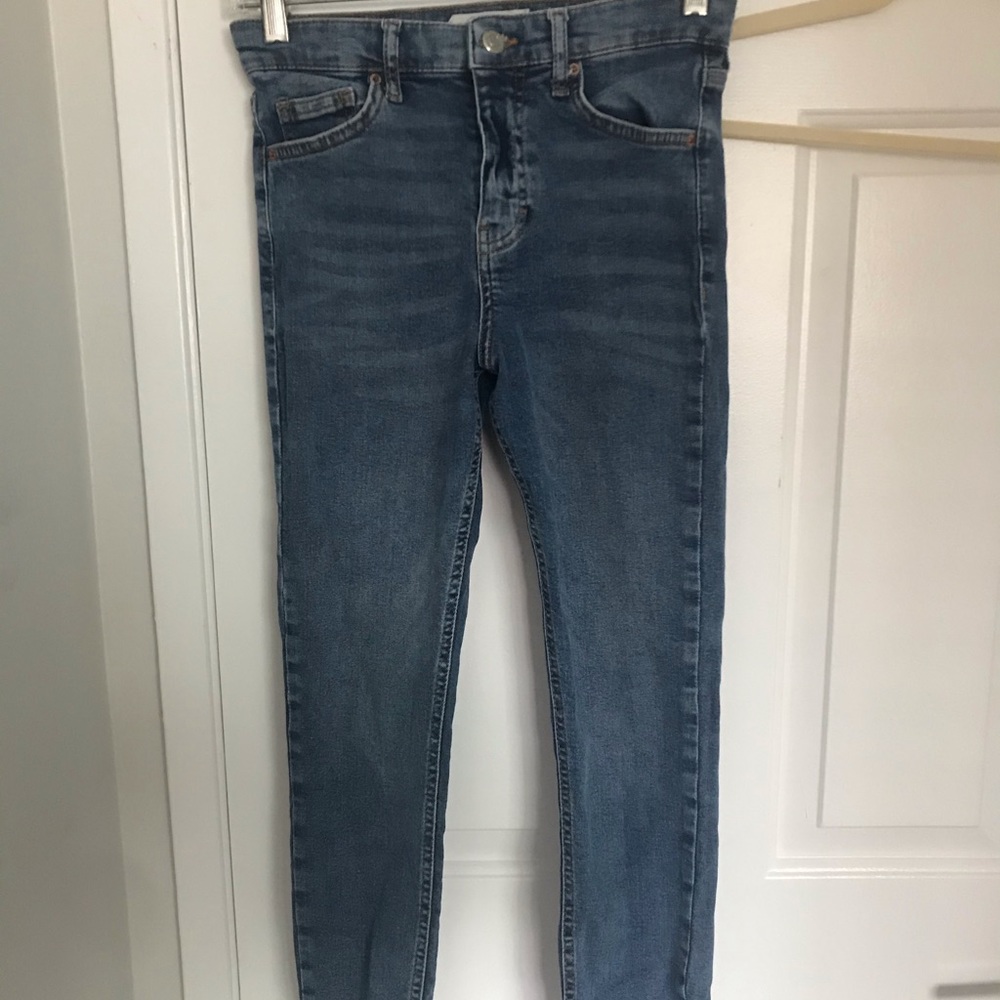 Blue Denim Topshop Jaime Jeans